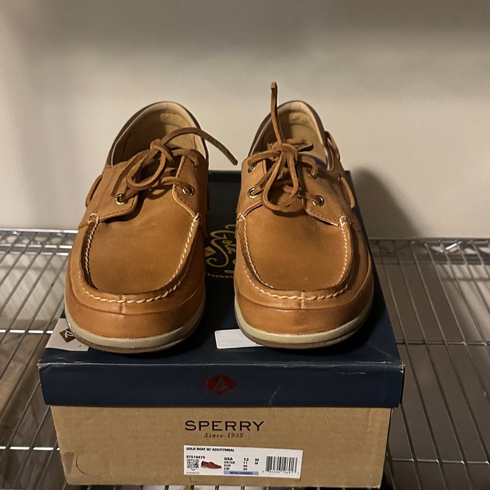 Sperry Men's Brown Leather Boat Shoes